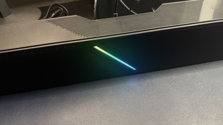 Asus Rog Gjallar Desktop Gaming Soundbar With Wireless Subwoofer And External Control Hub