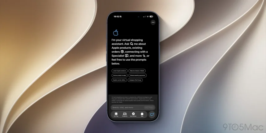 Apple Store Ai Assistant Interface Preview On An Iphone Screen
