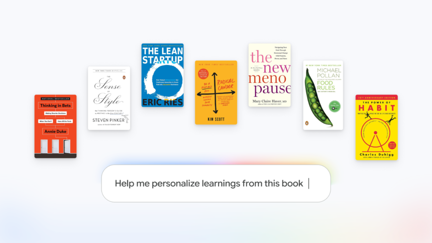 Google Play Books Interface Displaying Interactive Ai Notebook Tools Alongside Digital Book Text
